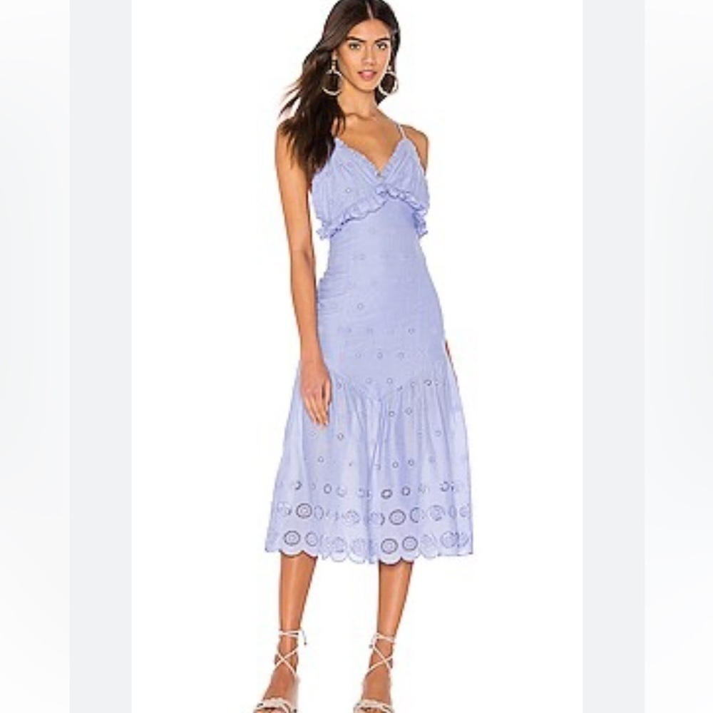 Majorelle Isla Midi Dress in Periwinkle Blue size medium - Picture 2 of 8